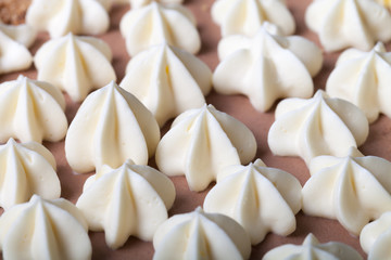 Homemade Kiev cake with butter decor