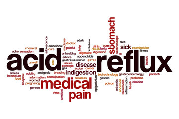 Acid reflux word cloud concept