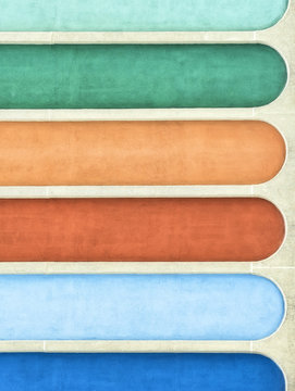Linee di contrasto - Colori vividi e forme geometriche adornano i muri della citt&agrave;
