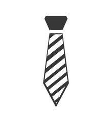 Necktie striped male fashion cloth icon. Shopping commerce concept. Isolated and flat illustration. Vector graphic