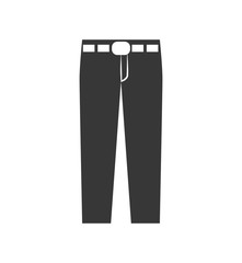 Pants jeans fashion cloth icon. Shopping commerce concept. Isolated and flat illustration. Vector graphic