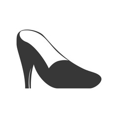 heel shoe fashion cloth icon. Shopping commerce concept. Isolated and flat illustration. Vector graphic