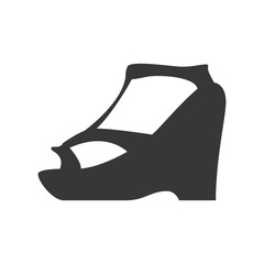 heel shoe fashion cloth icon. Shopping commerce concept. Isolated and flat illustration. Vector graphic