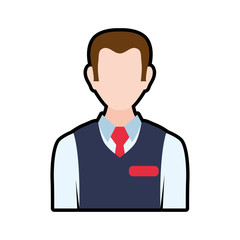 Male man avatar person people icon. Isolated and flat illustration. Vector graphic