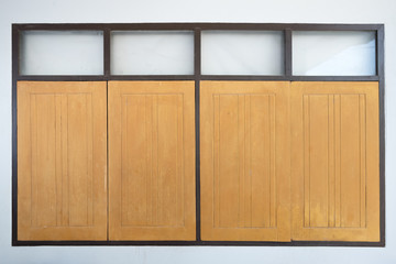 Old wooden Four windows