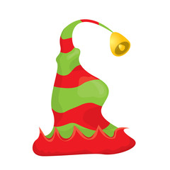 christmas elf hat. vector illustration