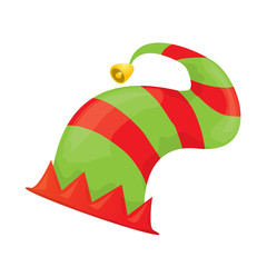 christmas elf hat. vector illustration