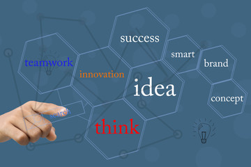 man hands working with laptop,phone,notepad and concept idea.
  