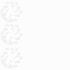 ホワイトペーパーフラワー