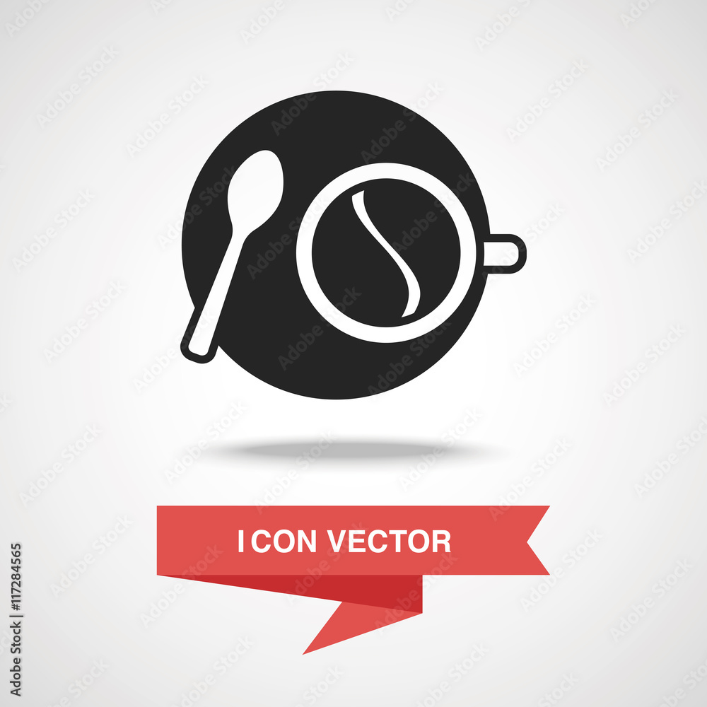 Poster hot coffee icon