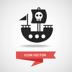 pirate ship icon