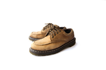 Man's leather brown boots
