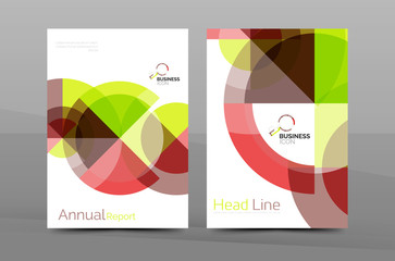 Colorful annual report cover