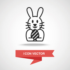 Easter bunny icon