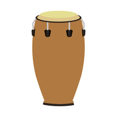 flat design single conga icon vector illustration