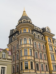 Obraz premium Facade of luxury homes in the classical style. Kiev, Ukraine