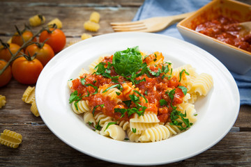 Italian pasta food
