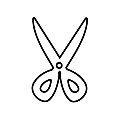 scissors instrument office school cut icon. Isolated and flat illustration. Vector graphic