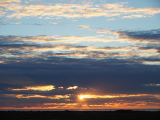 sunset on the Barents Sea