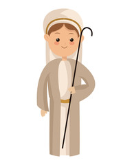 Fototapeta premium flat design virgin mary icon vector illustration