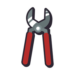 pliers tool repair construction industrial icon. Isolated and flat illustration. Vector graphic