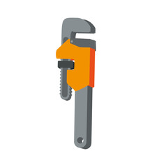 wrench tool repair construction industrial icon. Isolated and flat illustration. Vector graphic