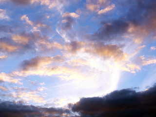 Obraz na płótnie Canvas clouds on the sky