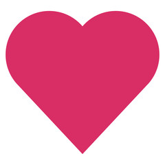 flat design cartoon heart icon vector illustration