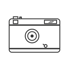 camera focus gadget technology icon. Isolated and flat illustration. Vector graphic