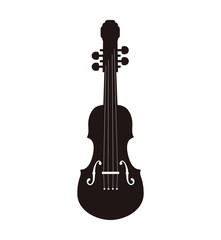 Naklejka premium cello string instrument music icon. Isolated and flat illustration. Vector graphic