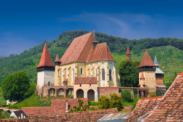 Fortified church Biertan in Transylvania, Romania, UNESCO world heritage