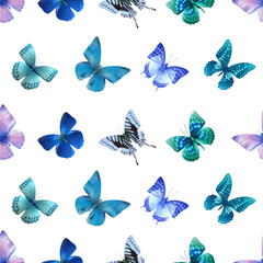 Obraz na płótnie Canvas butterfly seamless 02