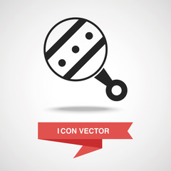 Baby rattle icon