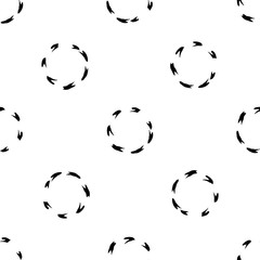 Hand Drawn illustration made with ink spots. Vector isolated. Polka dots seamless pattern.
