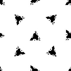 Hand Drawn vector seamless pattern. Geometric shapes isolated. Fabric texture