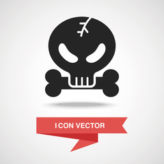 halloween skull icon