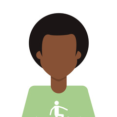 flat design single man icon vector illustration