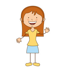 cute mother character icon