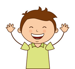 cute father character icon