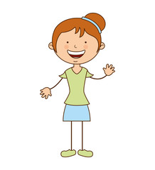 cute mother character icon