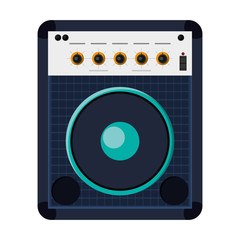 Fototapeta premium flat design stereo speaker icon vector illustration
