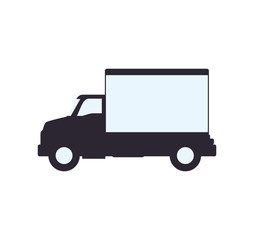 Fototapeta premium truck transportation delivery shipping icon. Isolated and flat illustration. Vector graphic