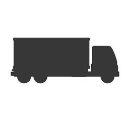 truck transportation delivery shipping icon. Isolated and flat illustration. Vector graphic