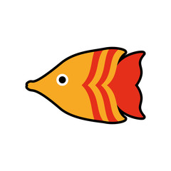fish sea life marine aquatic swim icon. Isolated and flat illustration. Vector graphic