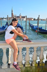Teenager in Venedig
