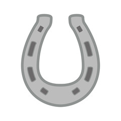 horseshoe metal animal icon. Isolated and flat illustration. Vector graphic