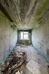 Obraz premium interior of an old abandoned soviet hospital