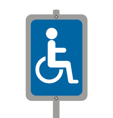 disable person wheelchair icon