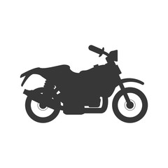 motorcycle motor motorbike transportation icon. Isolated and flat illustration. Vector graphic