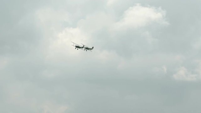 Russia, Novosibirsk, July 31, 2016: Two The Yakovlev are flying.